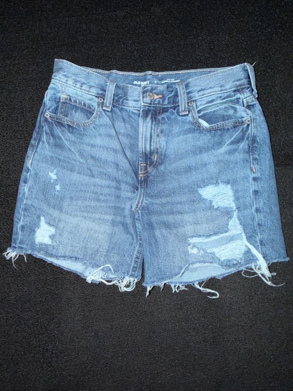 Old Navy High-rise Distressed Jean Shorts